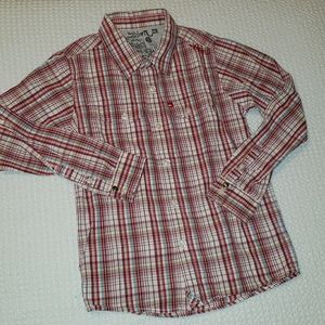 QUIKSILVER sz S/P 8-10 plaid button down